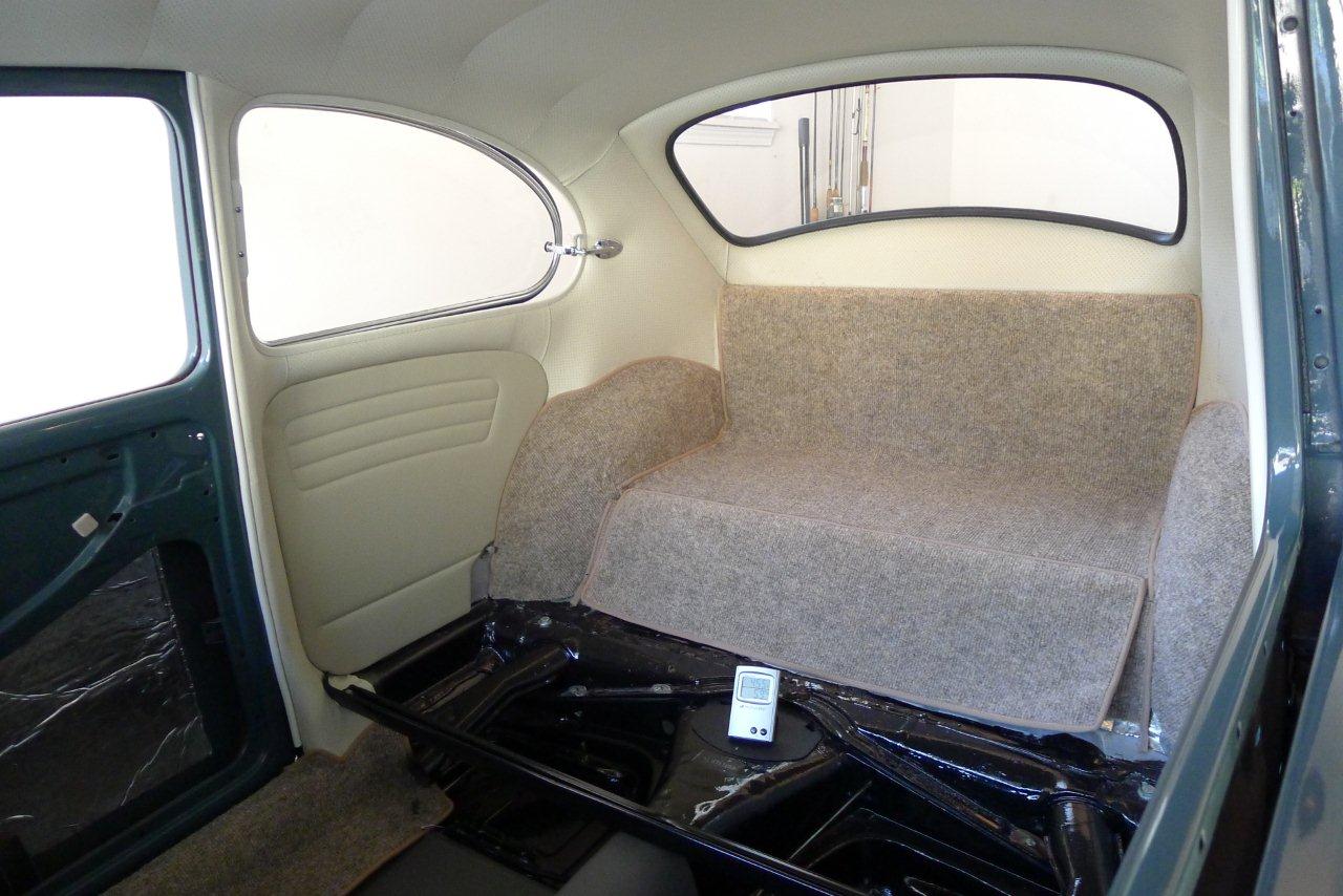 Installed Carpet Kit and Rubber Floor Mats – 1966 VW ...
